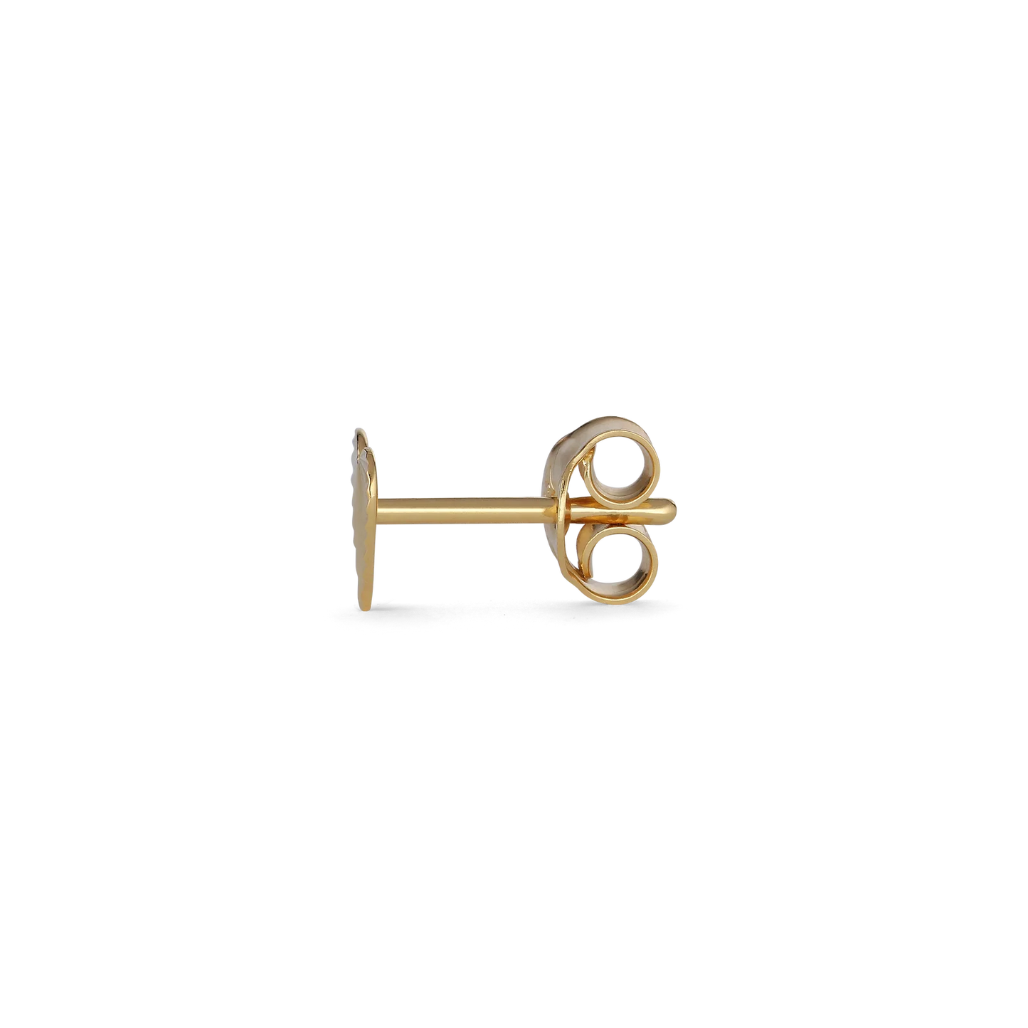Reflection Heart Stud gold - einzeln - Jane Kønig
