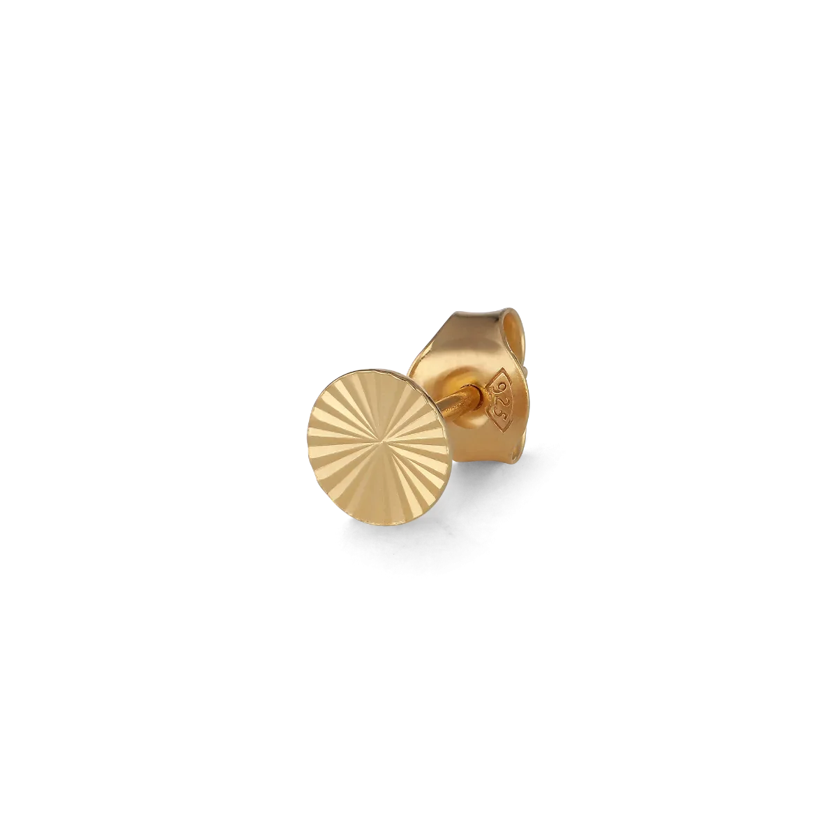 Reflection Round Stud gold - einzeln - Jane Kønig
