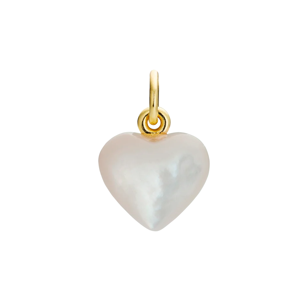 Small Souvenir Heart Anhänger gold - Jane Kønig