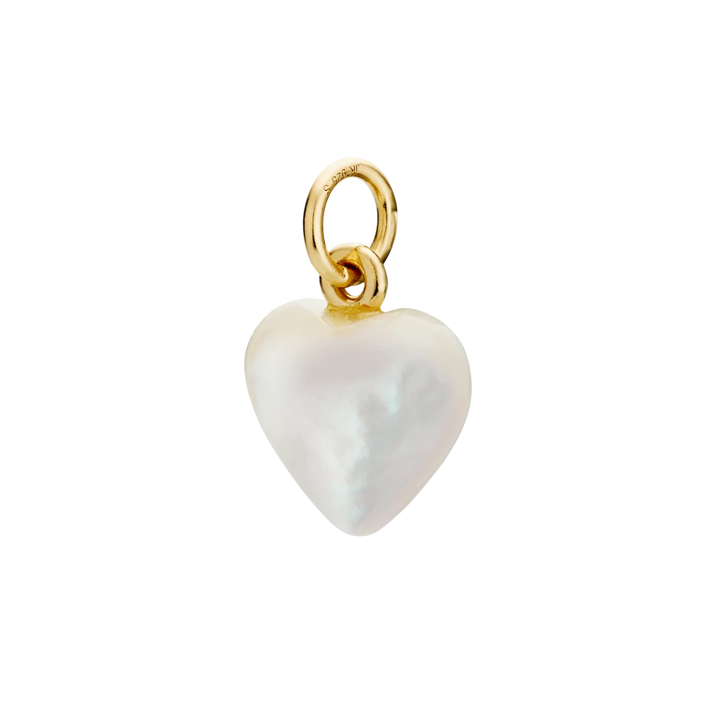 Small Souvenir Heart Anhänger gold - Jane Kønig