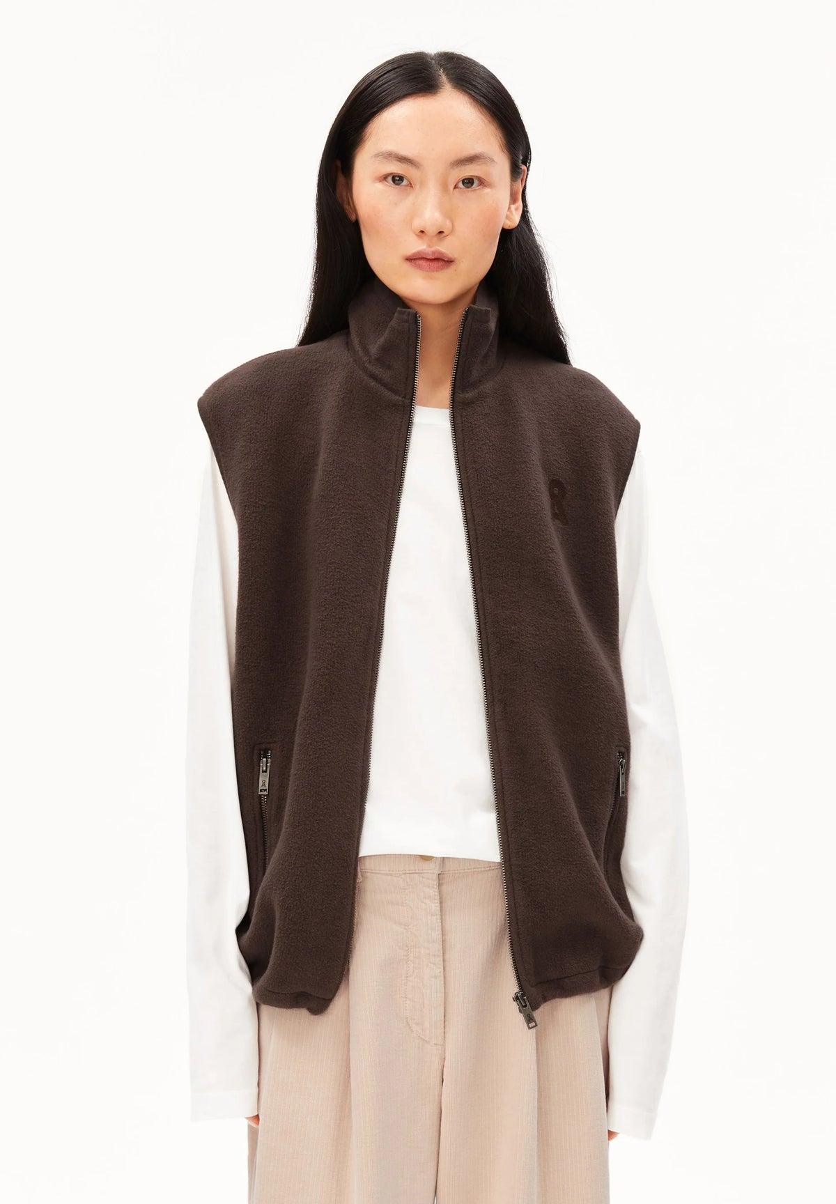 Baumwoll Fleece Weste - ARMEDANGELS