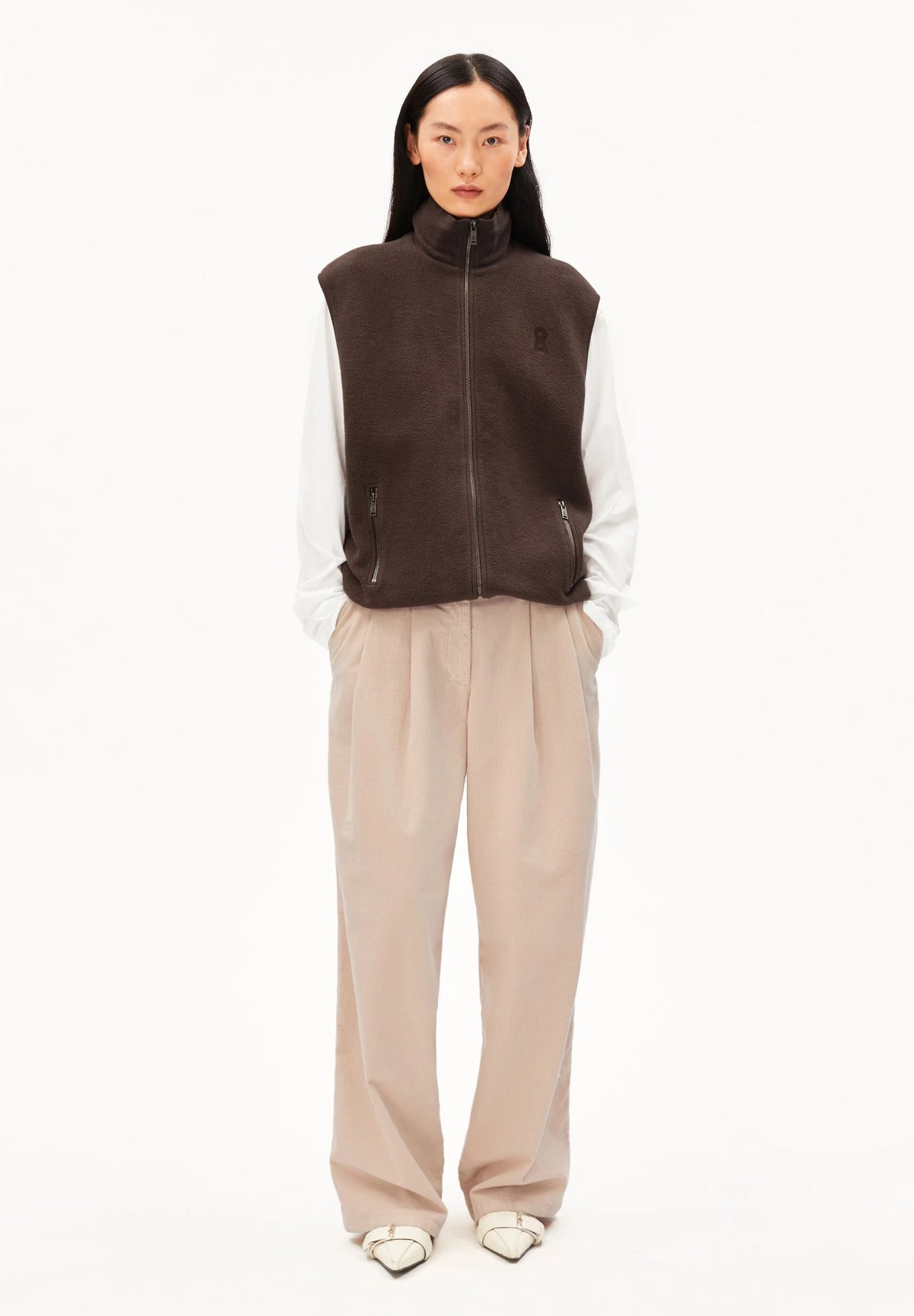 Baumwoll Fleece Weste - ARMEDANGELS