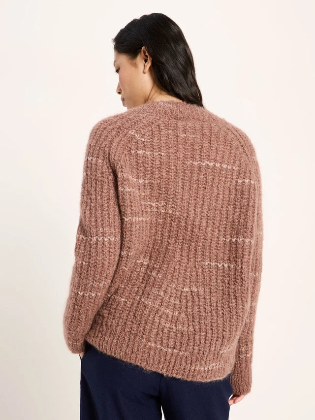 Pullover mit V-Ausschnitt aus Mohair-Wolle - Lanius