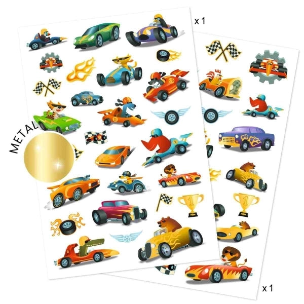 Tattoos - Rennwagen - Djeco