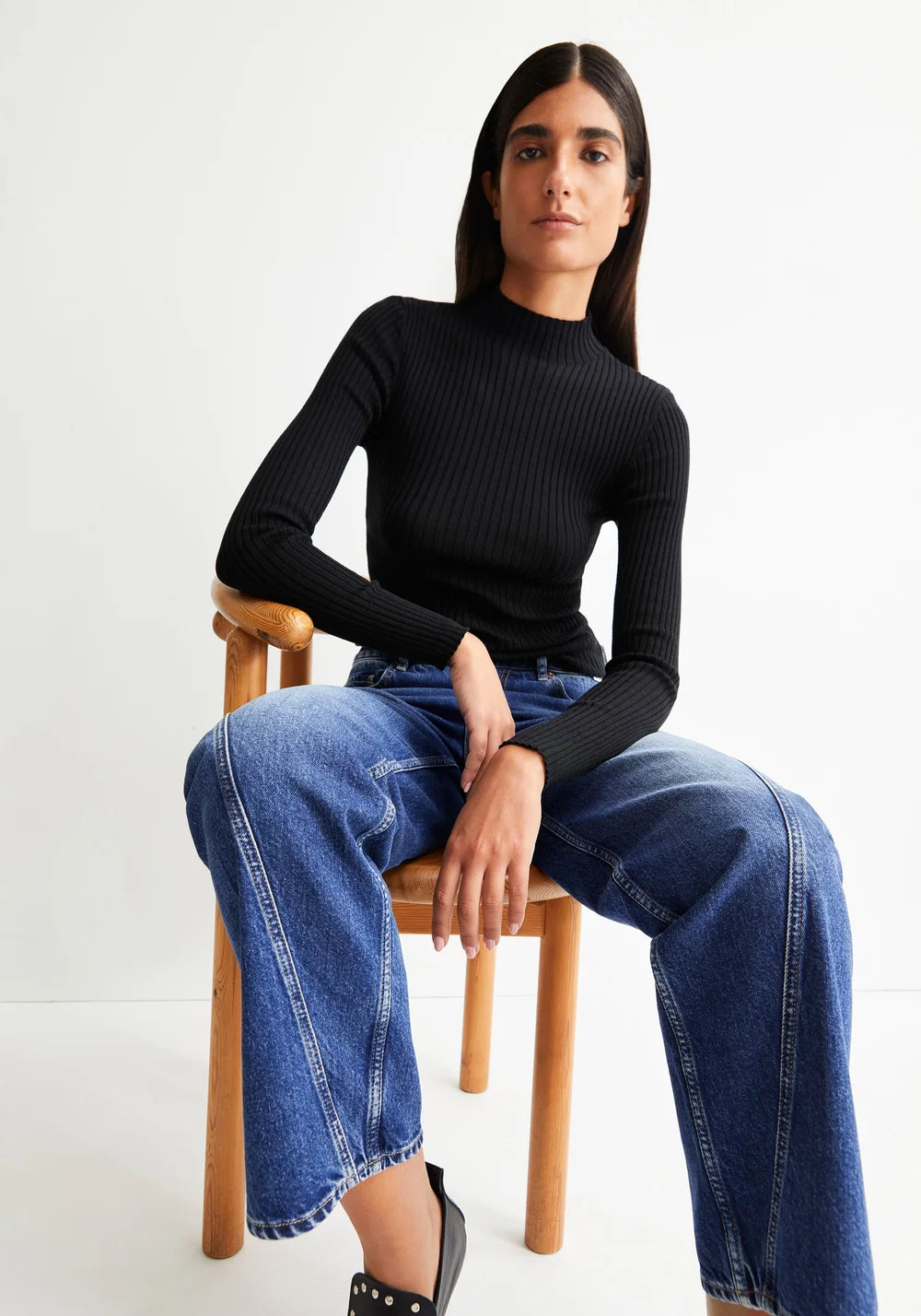 Alaania Knit Sweater - black - 100% Bio Baumwolle -  Armedangels