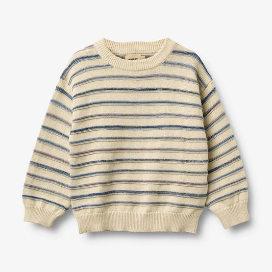 JACQUARD PULLOVER HARLOW - Bio Baumwolle GOTS - WHEAT