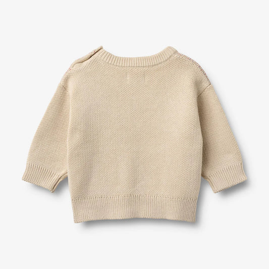 JACQUARD PULLOVER SOLVEIG - Bio Baumwolle GOTS - WHEAT
