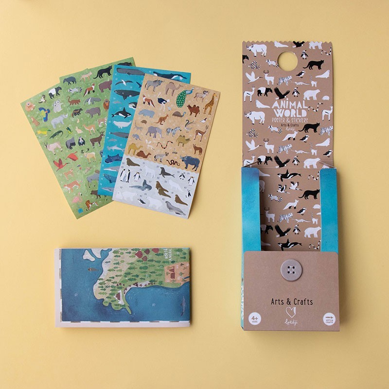 ANIMAL WORLD Poster&Stickers - Londji