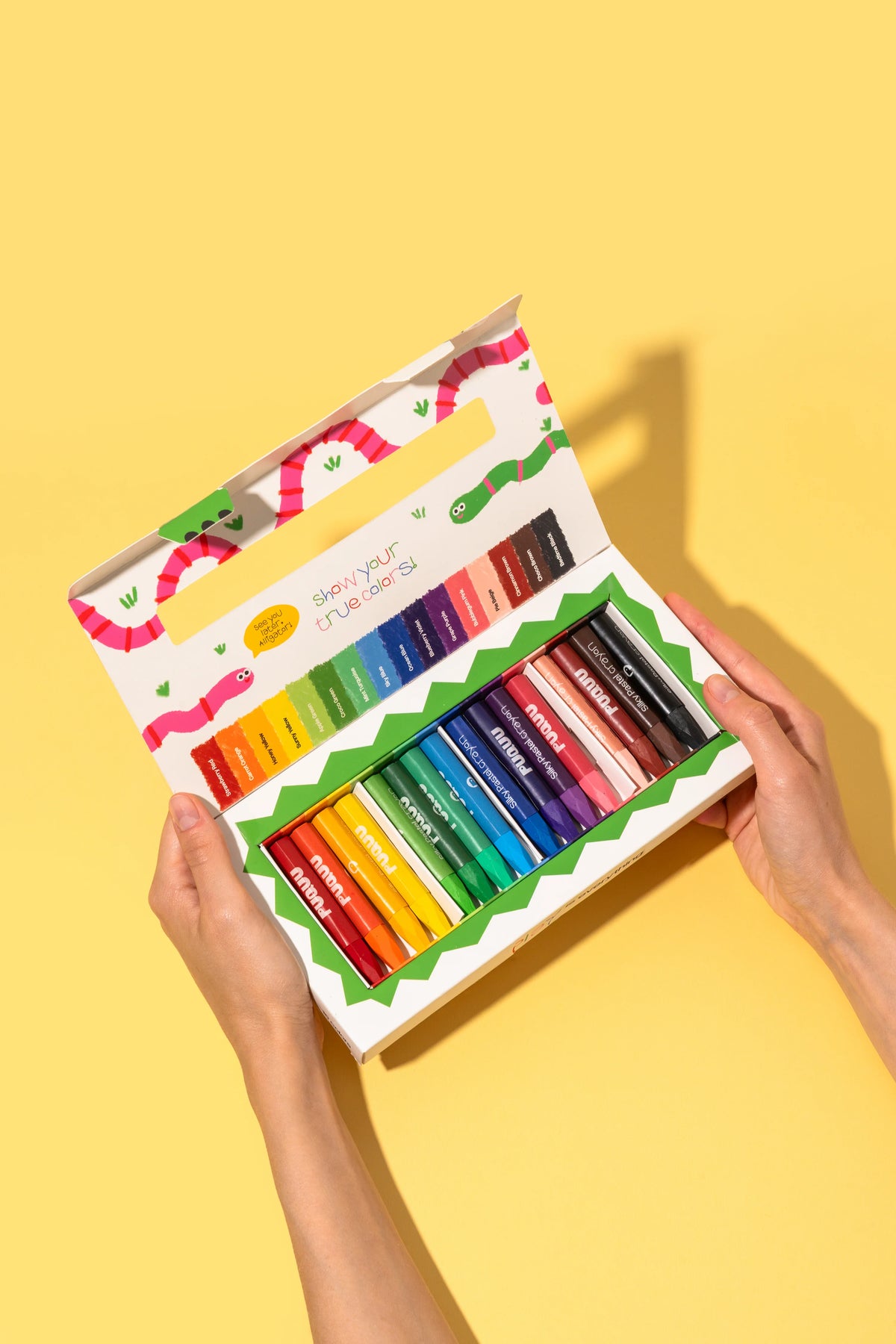 Puquu Silky Pastel Crayons, 16 Farben - PUQUU