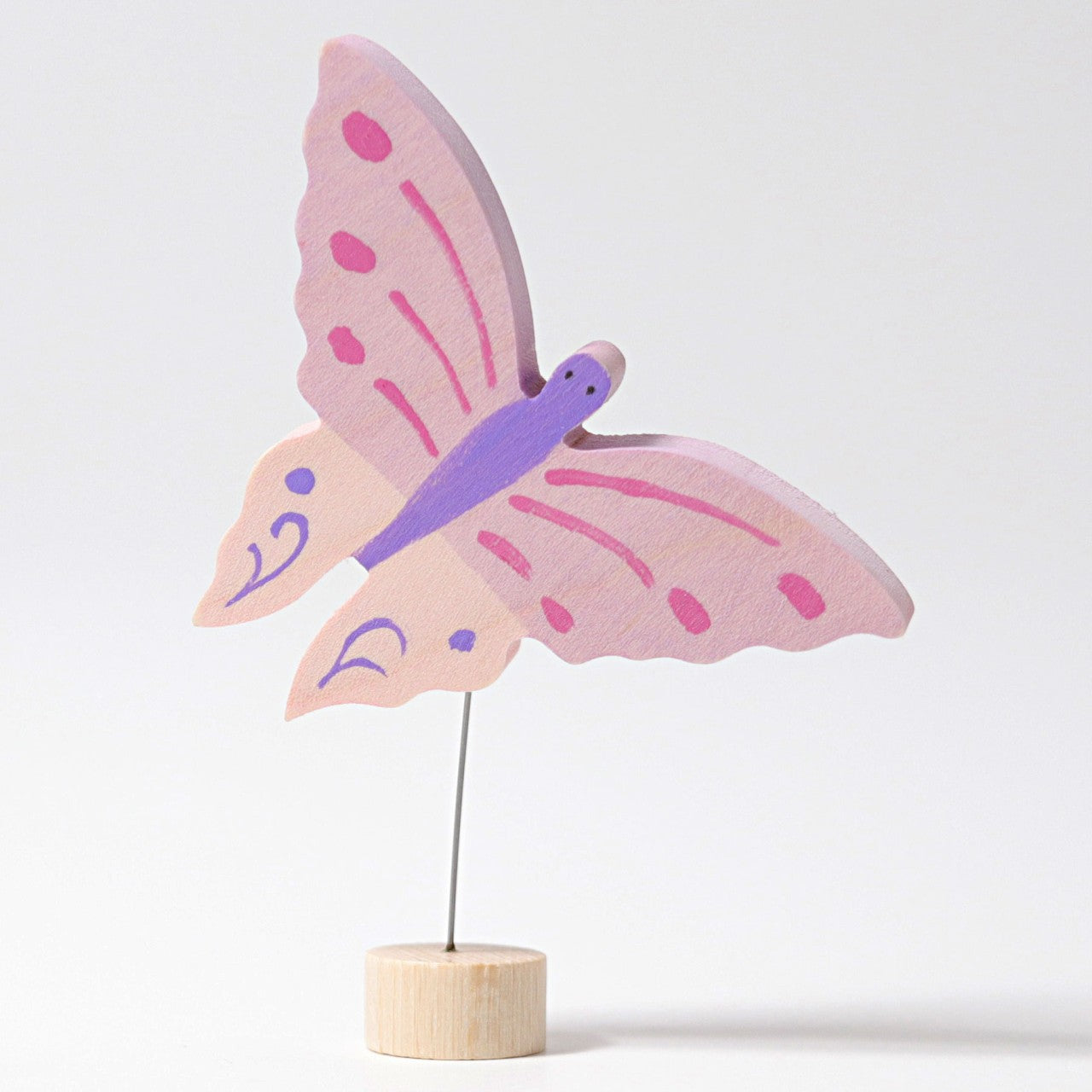 Steckfigur rosa Schmetterling - Grimms