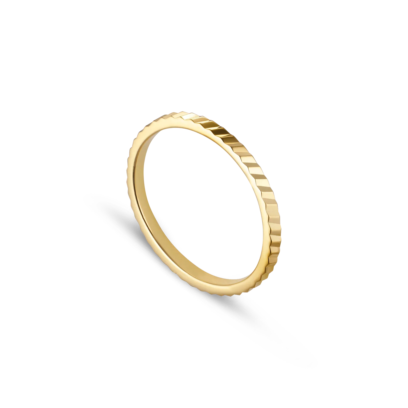Schmaler Ring Reflection Gold- 3 Größen - Jane Kønig