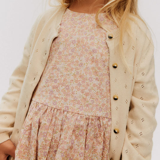 Strick-Cardigan Maia - Sandshell - 100% Bio Baumwolle - WHEAT