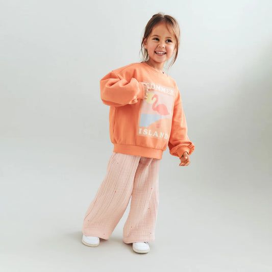 SWEATSHIRT L/S ELIZA- sunkissed orange - 100% Bio Baumwolle - WHEAT
