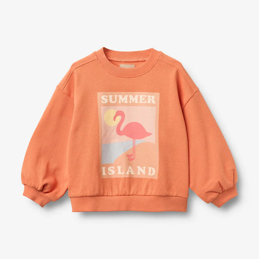 SWEATSHIRT L/S ELIZA- sunkissed orange - 100% Bio Baumwolle - WHEAT
