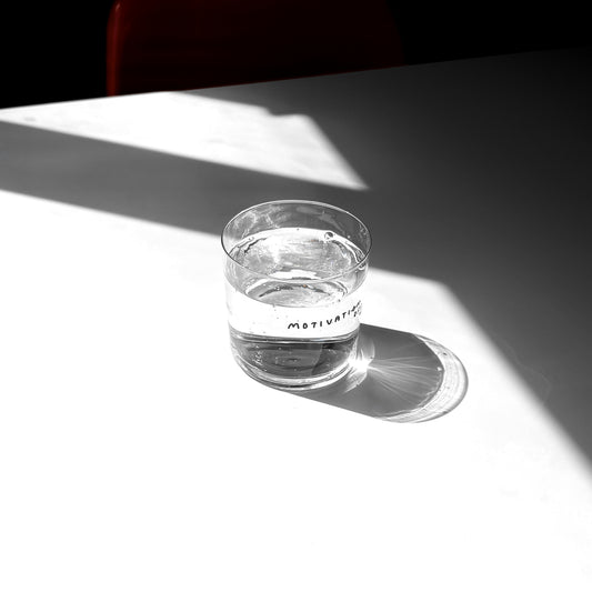 Glass - medium 350ml - Motivatioff - Yahya Studio