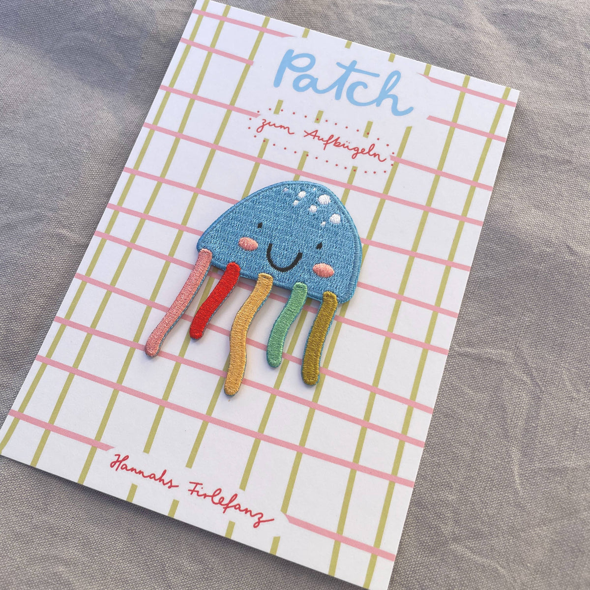 Bügel Patch Qualle – Aufnäher für Kinder 