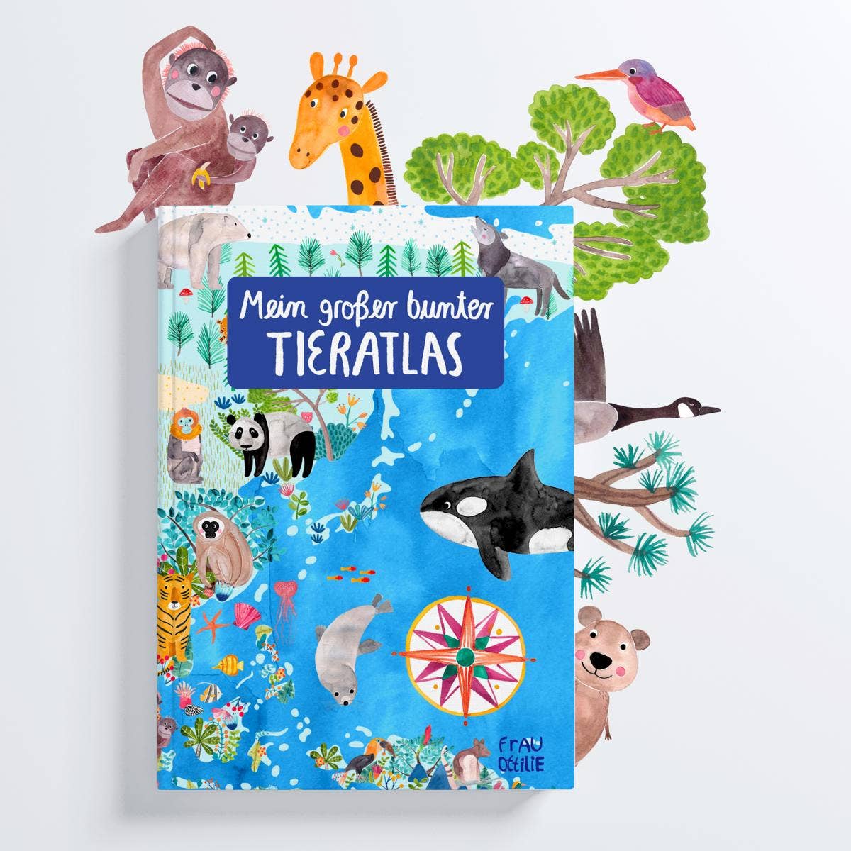 Atlas für Kinder - Mein großer bunter Tieratlas