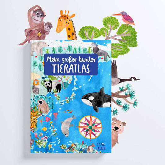 Atlas für Kinder - Mein großer bunter Tieratlas
