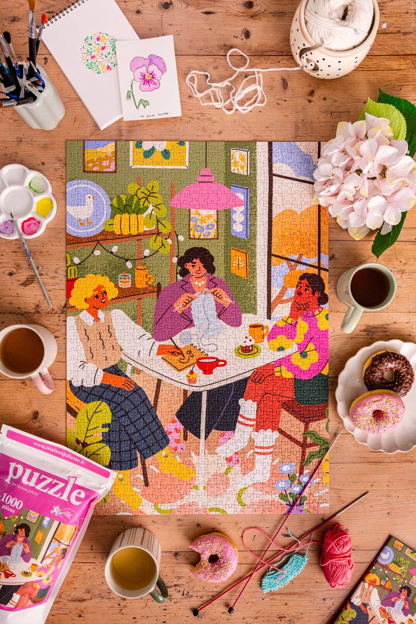 Puzzle 1000 Teile Die Freundinnen -  Maison Joliette