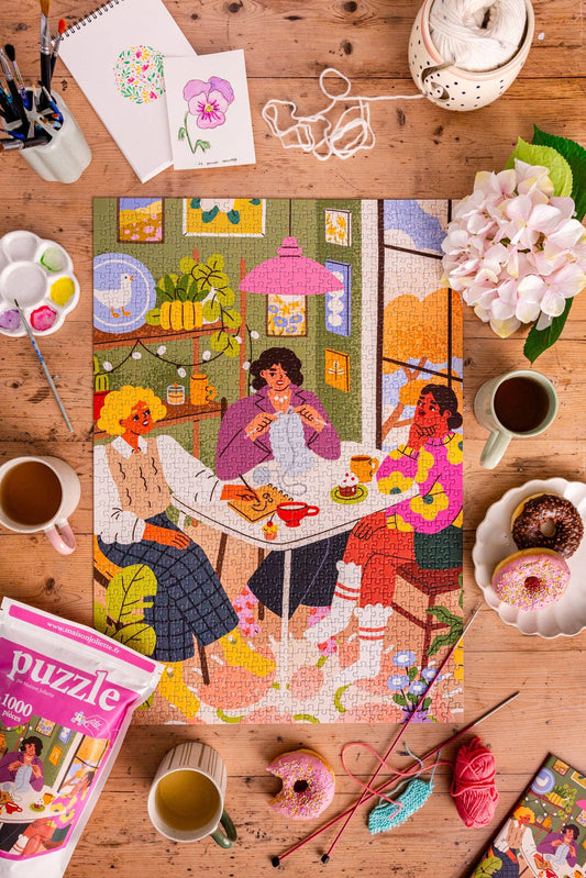 Puzzle 1000 Teile Die Freundinnen -  Maison Joliette