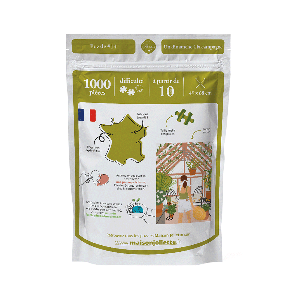 1000-teiliges Puzzle „Ein Sonntag auf dem Land“ - Maison Joliette
