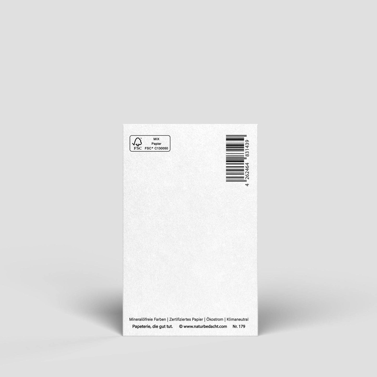 Midi Postkarte - Zahl 4 - Naturbedacht