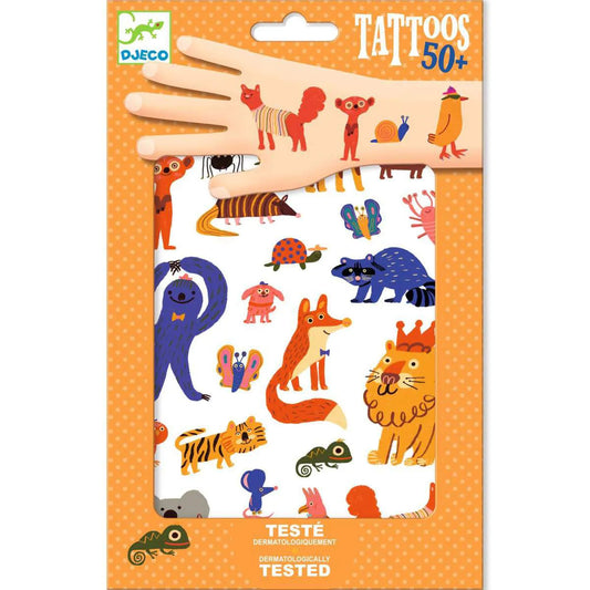 Tattoos - Lustige Tiere - Djeco