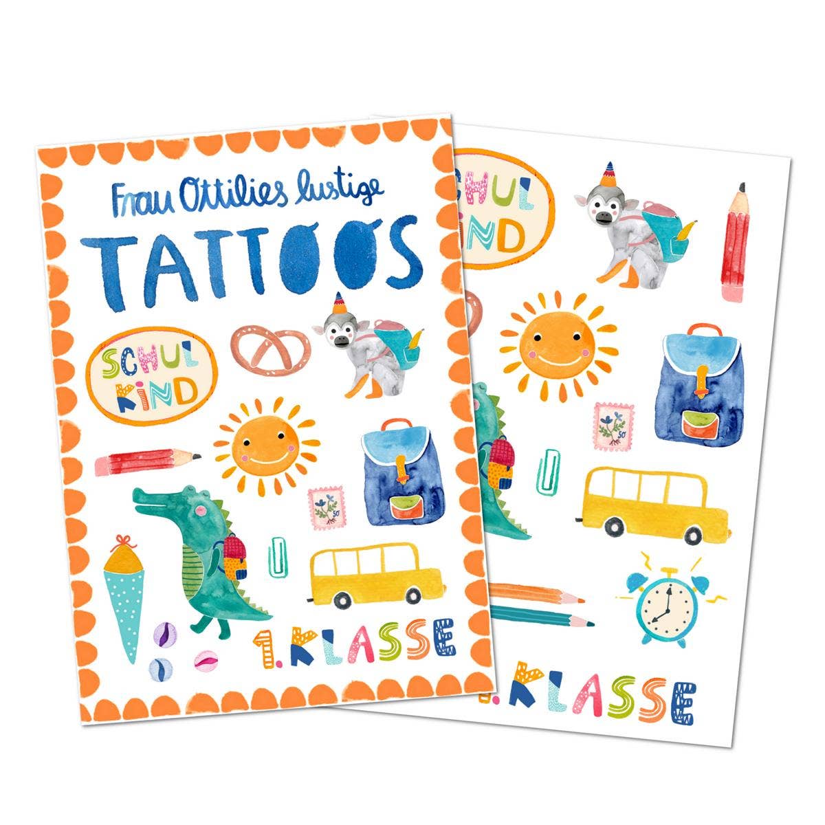 Kindertattoos - Einschulung - Frau Ottilie