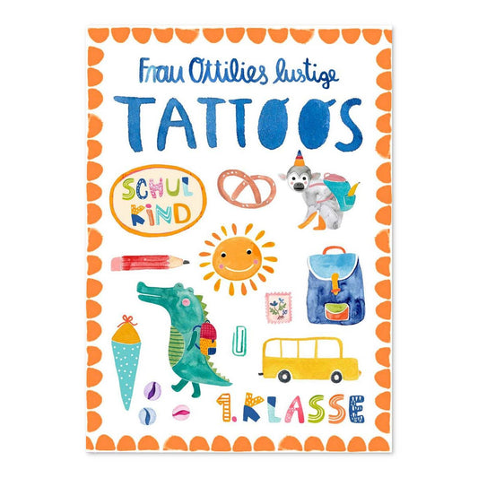 Kindertattoos - Einschulung - Frau Ottilie