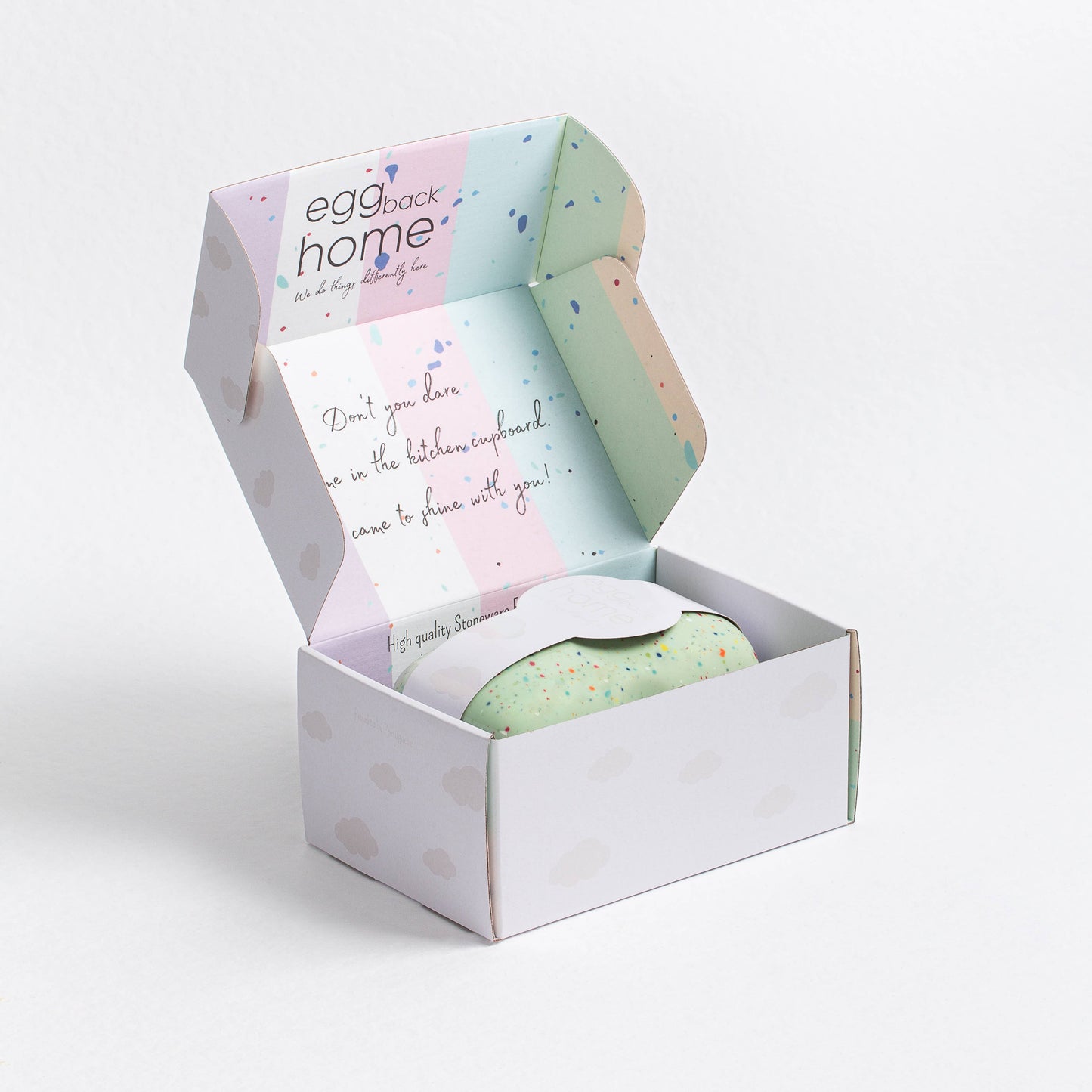 Neue Party-Butterdose, gelb - Egg Back Home