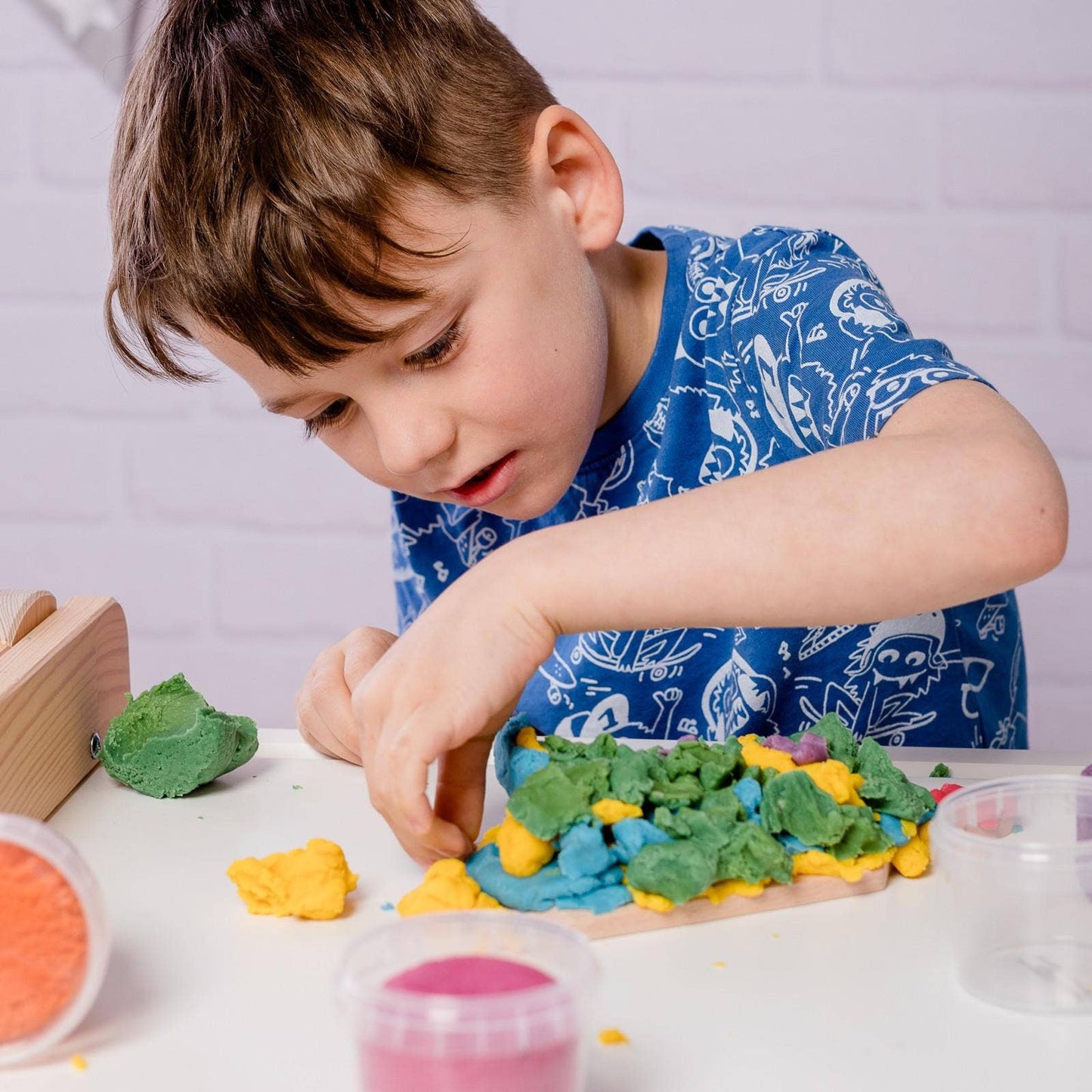 Bio-Easy-Knete vegan 4er Set "Loki" - Neogrün