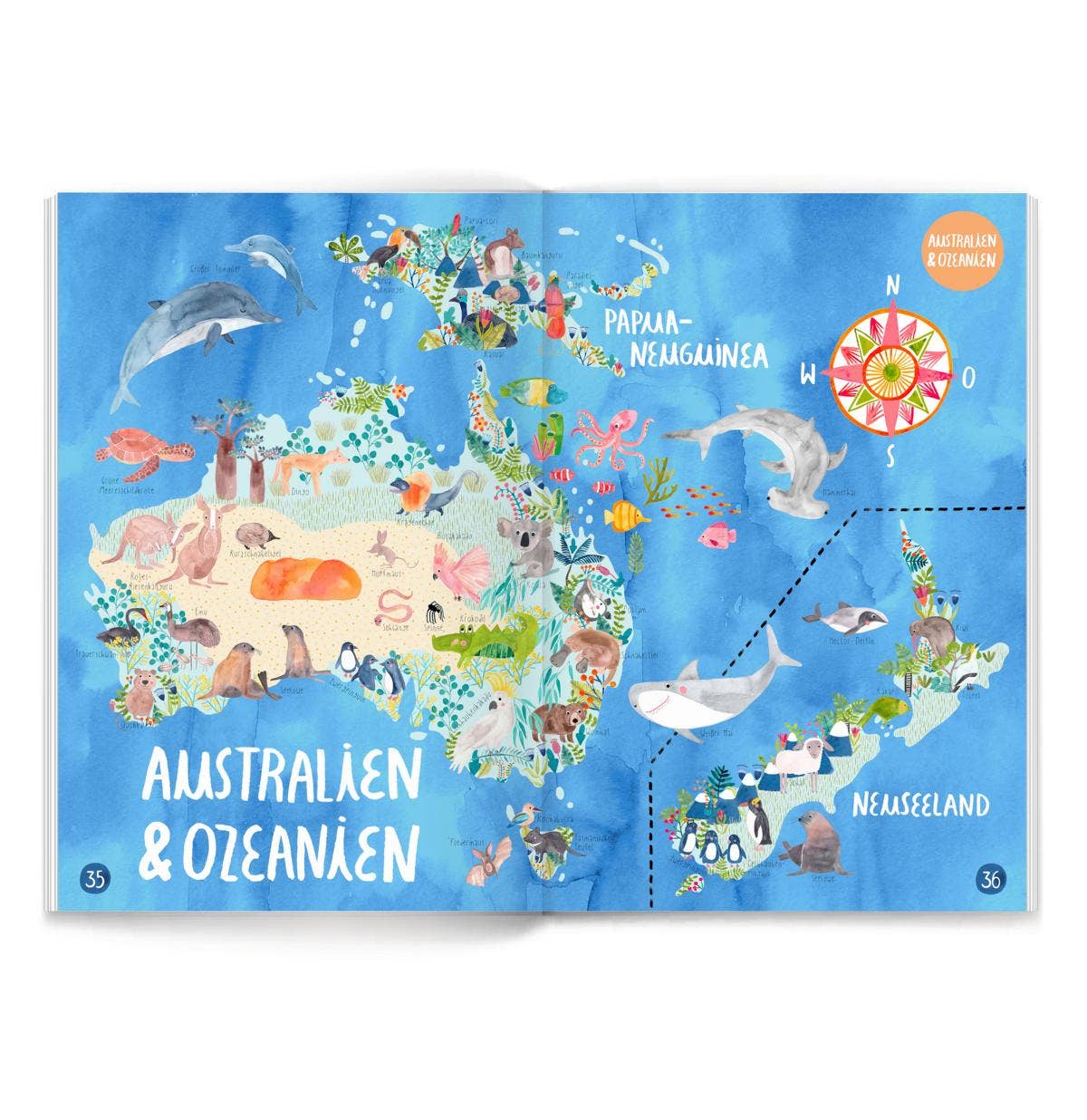 Atlas für Kinder - Mein großer bunter Tieratlas