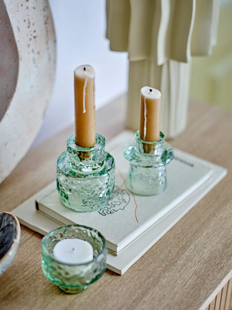 Delphia Kerzenhalter, 3er Set, Glas - Bloomingville