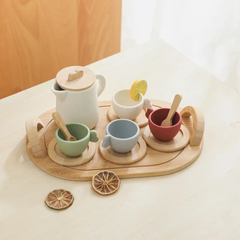 Teeset aus Holz & Silikon - Rex London