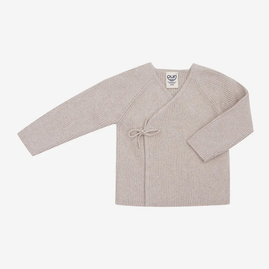 Kimono Rippstrick aus Bio-Baumwolle und Wolle - Puri Organic