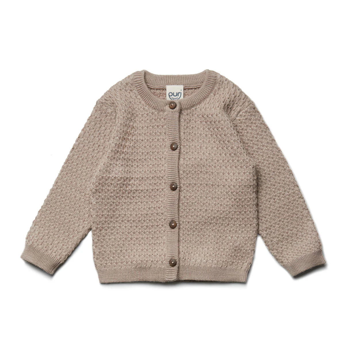 Cardigan 100% Merino Wolle - Puri Organic