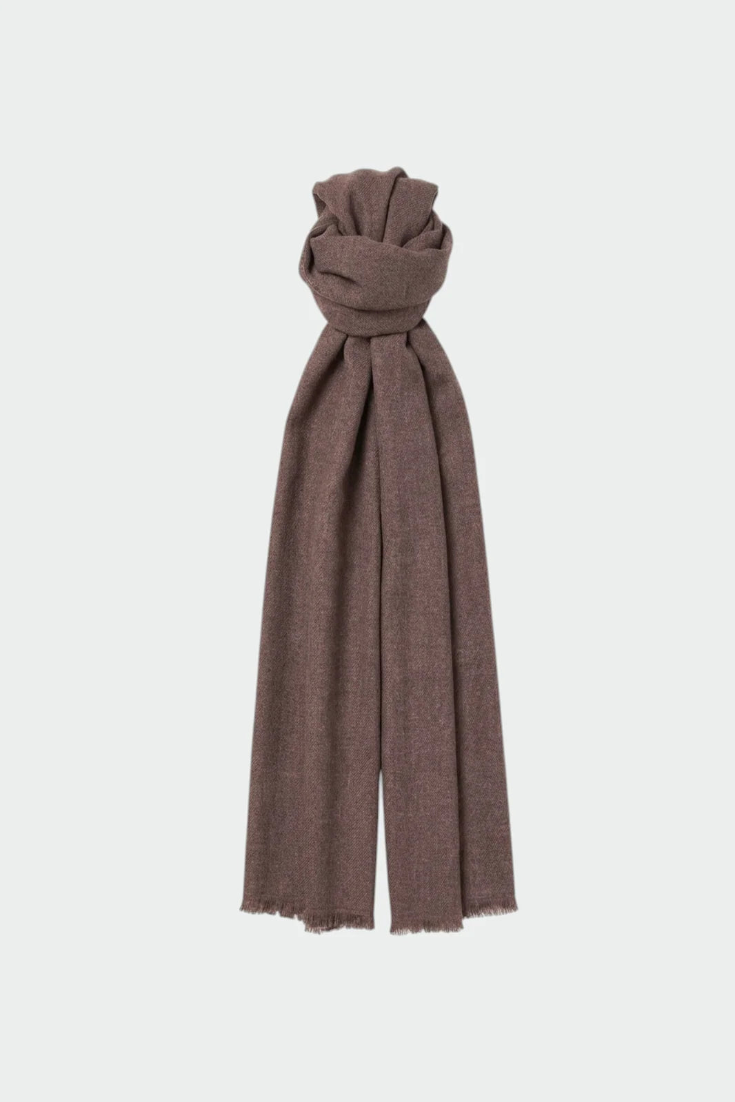 Schal - RG679 - CHOCOLATE - Frayed Foulard - Indi & Cold
